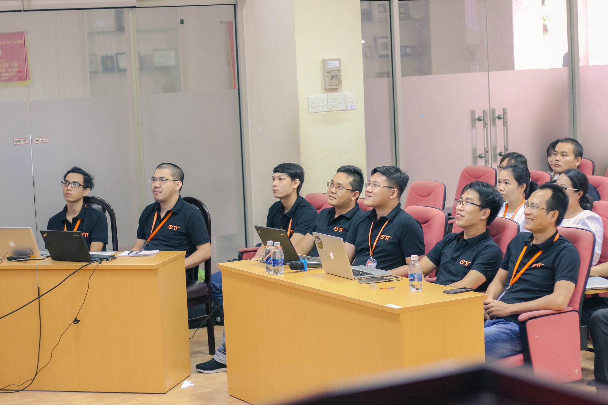 GNT's management and technical team attentively watched the seminar