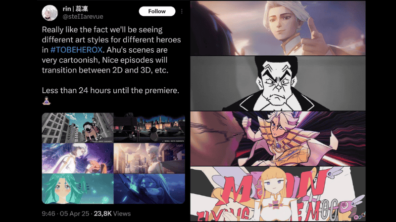 To Be Hero X captures the audience's attention with a unique use of 2D Art Animation