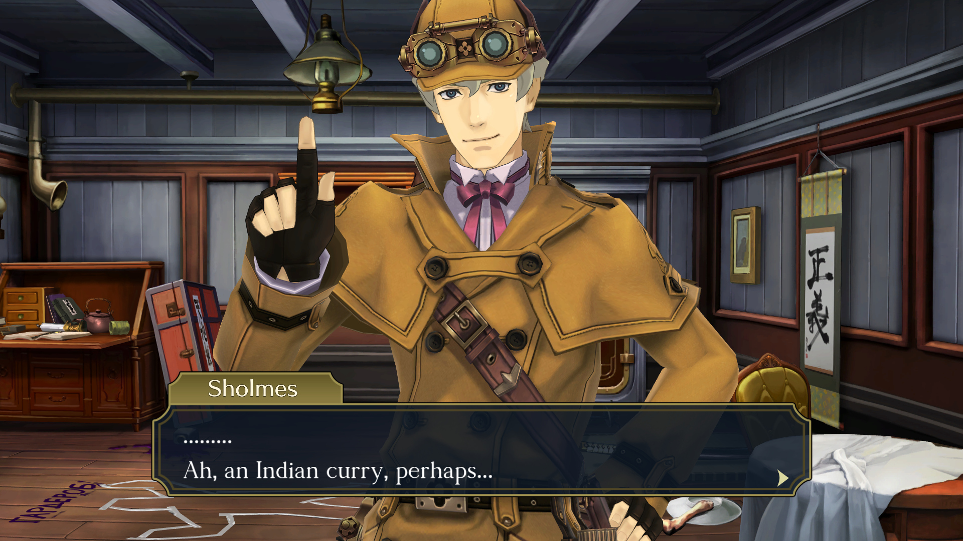 Added cultural cuisine reference in the Ace Attorney game localization