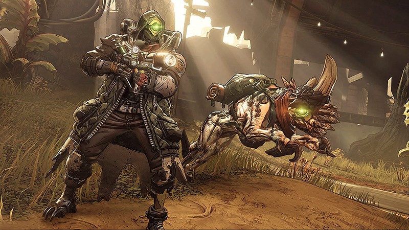 Borderlands - an action game packed with cel-shading art.