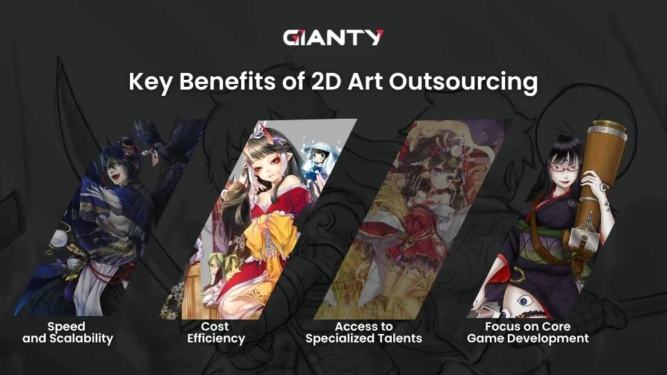 4 key benefits of 2D Art Outsourcing