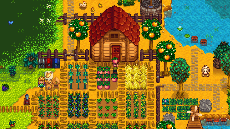 Stardew Valley - Legend pixelated farming video game.