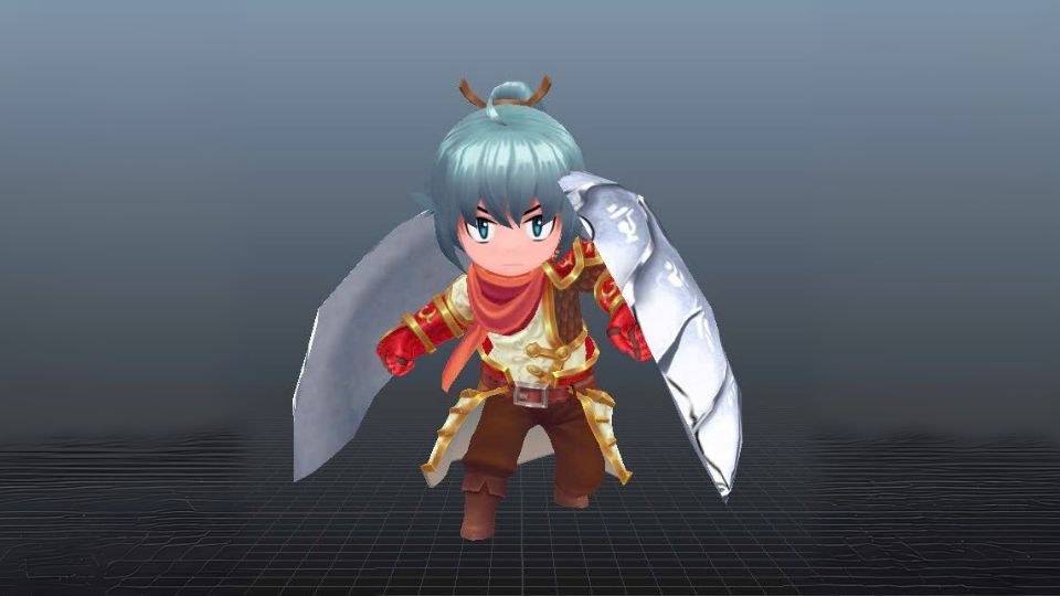 GIANTY's 3D art character design project: GOKEN main character