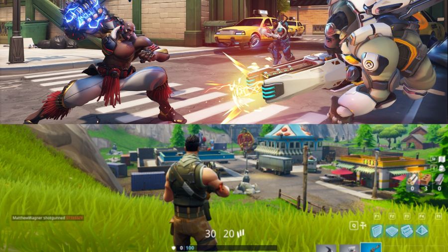 Overwatch and Fortnite