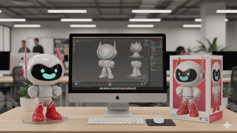 The personal character toy figurines trend with GIANTY robot