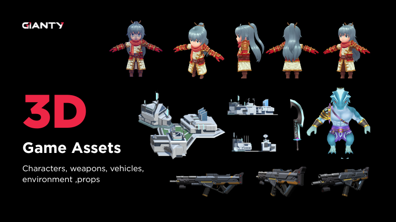 3D Game Assets from GIANTY