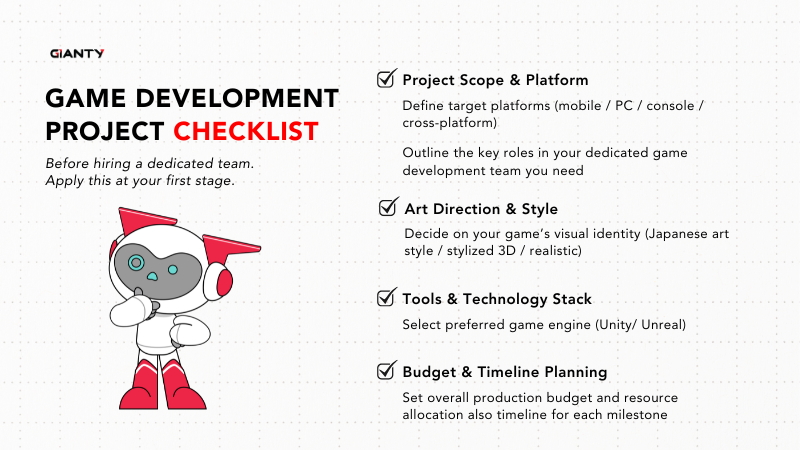 Game Development Project Checklist 