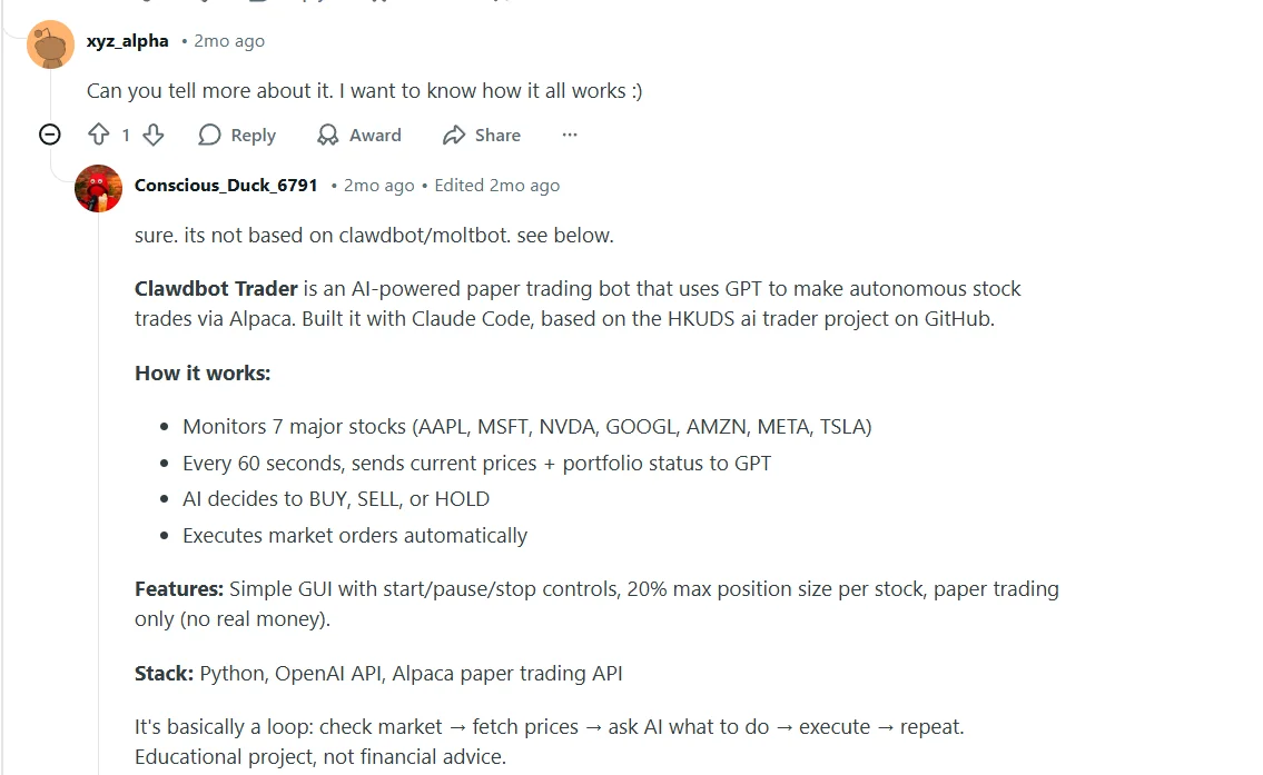 OpenClaw use case in Trading 
