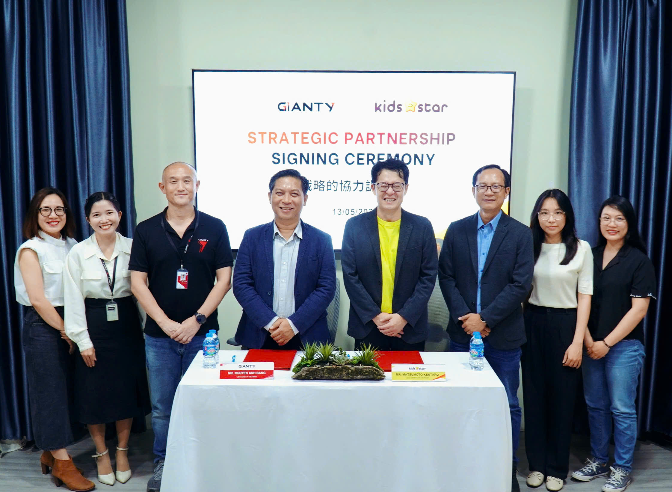 Kentaro Matsumoto represents Kids Star Vietnam and GIANTY team.
